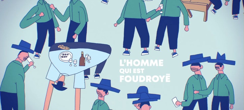 L'homme qui est foudroyé